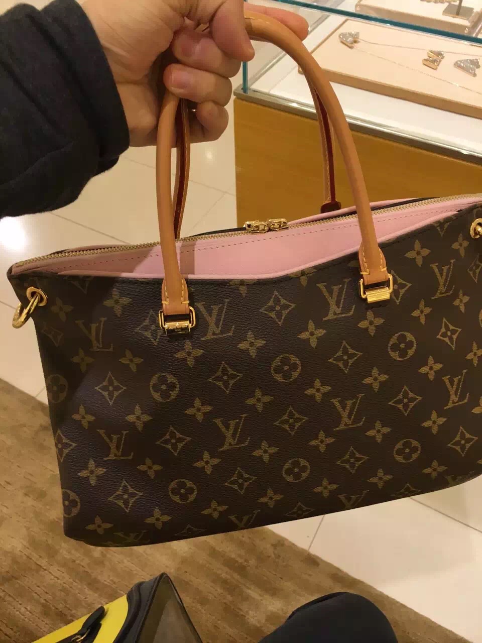 Louis Vuitton Monogram Pallas BB Bag M40464 Rose Ballerine